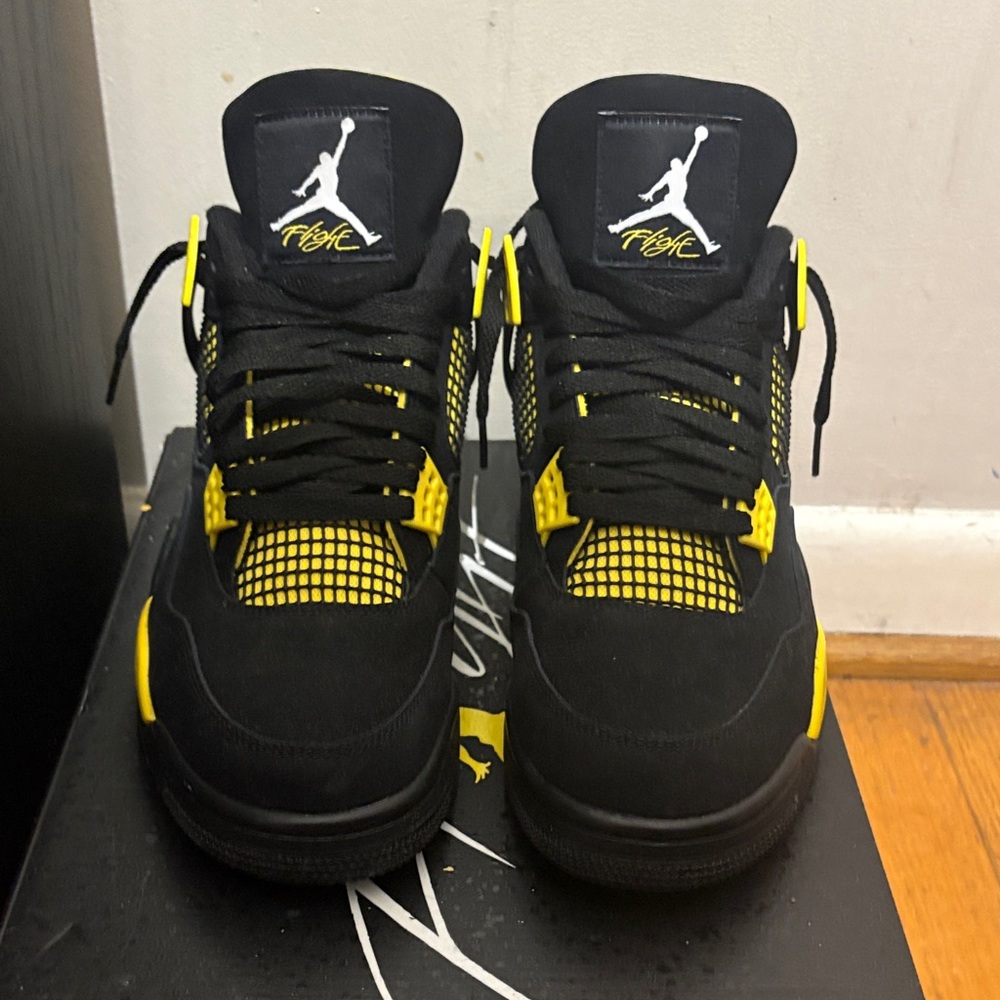 Jordan Black and Yellow Sneakers - Picture 3 of 8